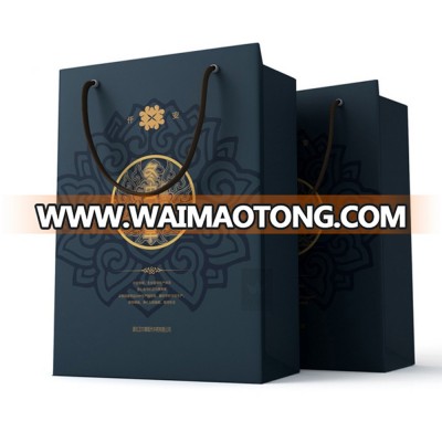 2017 High quality craft paper bags, kraft paper shopping bags,bags of garment.