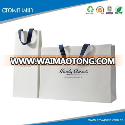 Recycle Hardy White Kraft Fold Paper Bag Printing