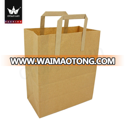 2017 Kraft Paper Bags With Handles In Dongguan Crownwin Packaging