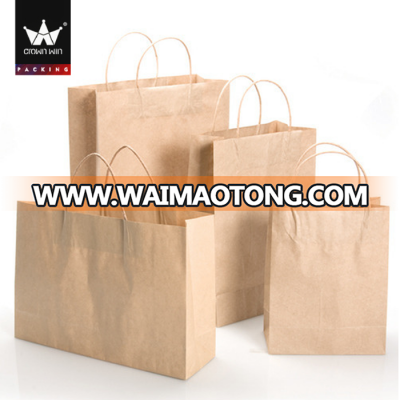 Customize Kraft Paper Bag Recycled Brown Paper Bag With Handle