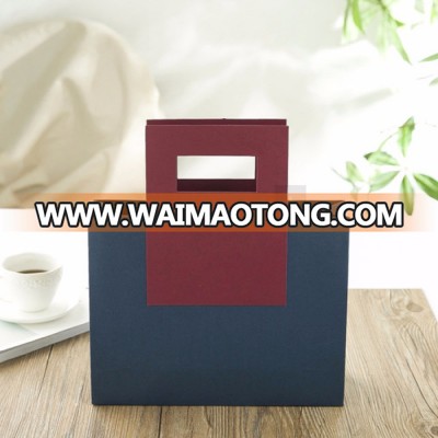 Customised Kraft Paper Bag Flat Paper with Handle And LOGO