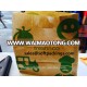 To Go Patched Handle die cut kraft paper brown take away fast food bag for restaurant