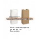 take away fast food paper bag with square bottom, kraft paper bag for packing, machine made reusable grocery paper bag